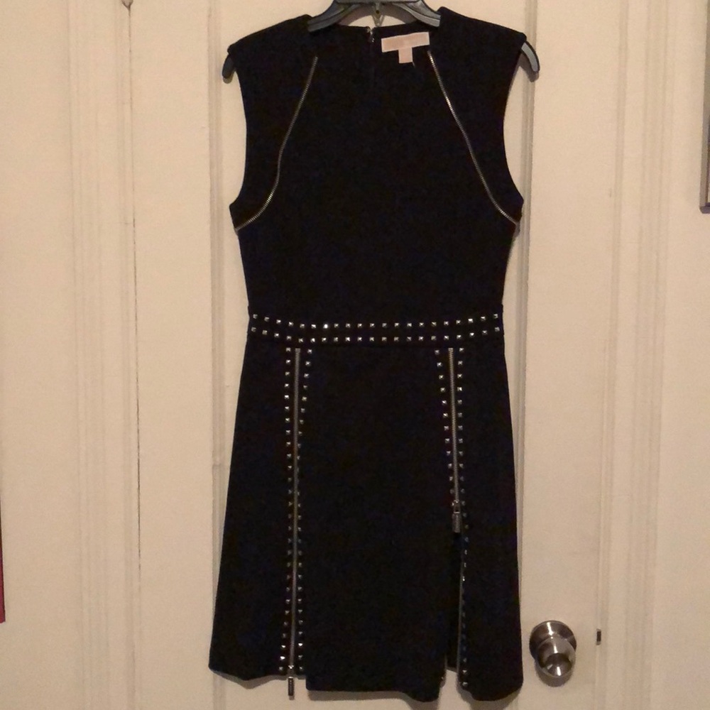 🆕⬇️ Michael Kors• Black Studded Sleeveless Dress